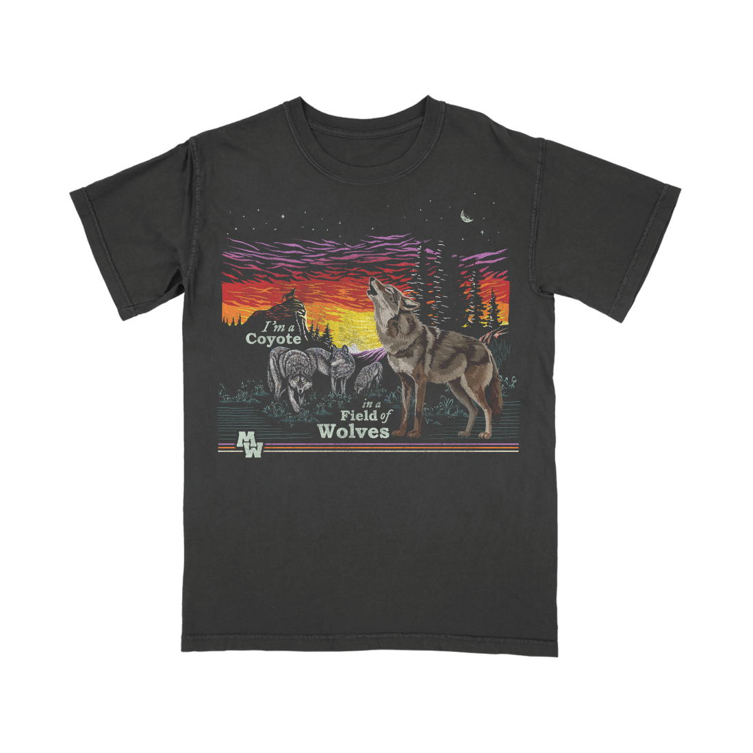 Coyote In A Field of Wolves T-Shirt